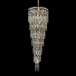 Люстра многоярусная каскадная с хрустальными подвесками Roul Crystal Light варинант исполнения - 4 | Loft Concept в Омске
