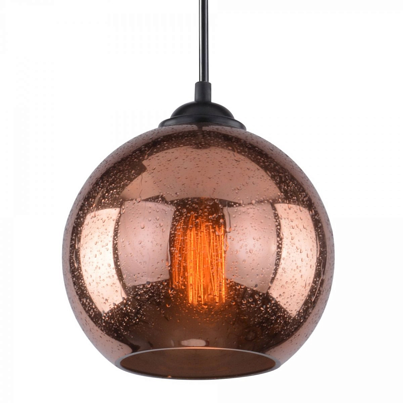 Подвесной светильник Drops Sphere Glass Pendant Lamp copper Темная медь Подвесной светильник Drops Sphere Glass Pendant Lamp copper Темная медь в Омске | Loft Concept