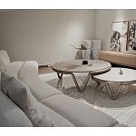 Стол журнальный круглый с узором Table Hypontic Pattern варинант исполнения - 7 | Loft Concept в Омске