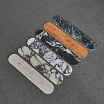 Бра с каменным основанием и 3-мя плафоном из стекла Shaw Marble Lighting варинант исполнения - 1 | Loft Concept в Омске