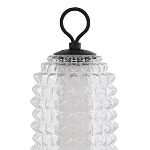 Настольная лампа с прозрачным факутрным стеклянным плафоном Sonora варинант исполнения - 3 | Loft Concept в Омске