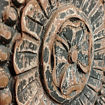 Индийский шкаф с орнаментом резьба из дерева Indian Antique Furniture  варинант исполнения - 4 | Loft Concept в Омске