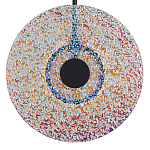 Подвесной светильник из фактурного двойного стекла Heterochromia варинант исполнения - 3 | Loft Concept в Омске