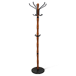 Вешалка напольная деревянная с черными металлическими крючками Noble Branches варинант исполнения - 1 | Loft Concept в Омске