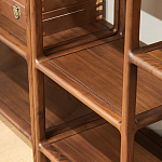 Стеллаж деревянный с полками для хранения Moon Walnut Furniture варинант исполнения - 3 | Loft Concept в Омске