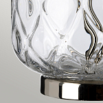 Настольная лампа с цилиндрическим абажуром и прозрачным стеклянным основанием Quintiesse варинант исполнения - 5 | Loft Concept в Омске