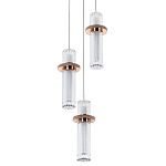Подвесной светильник золото Trio Odile Acrylic Tube Hanging Lamp Gold варинант исполнения - 1 | Loft Concept в Омске