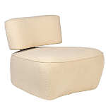 Кресло бежевое без подлокотников с обивкой из ткани букле Space of Freedom варинант исполнения - 1 | Loft Concept в Омске