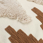 Чехол на подушку с вышивкой в виде геометрических узоров Beige Calista Square варинант исполнения - 2 | Loft Concept в Омске