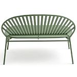 Зелёная скамья из стали Goodwin Metal Bench Green варинант исполнения - 3 | Loft Concept в Омске