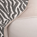 Кресло без подлокотников бежевое с принтом Macrocosm варинант исполнения - 2 | Loft Concept в Омске