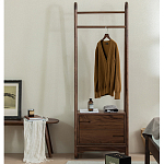 Вешалка деревянная с 2- мя ящиками Moon Walnut Furniture варинант исполнения - 1 | Loft Concept в Омске