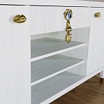 Комод-буфет Elsa Dreams White с открытыми полками   варинант исполнения - 5 | Loft Concept в Омске