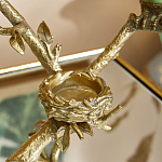 Подсвечник с двумя попугаями из фарфора на бронзовой ветке Eden Garden варинант исполнения - 4 | Loft Concept в Омске