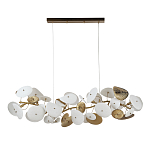 Люстра с белыми и золотистыми цветами G9 Dahlia Flowers Lamp варинант исполнения - 3 | Loft Concept в Омске