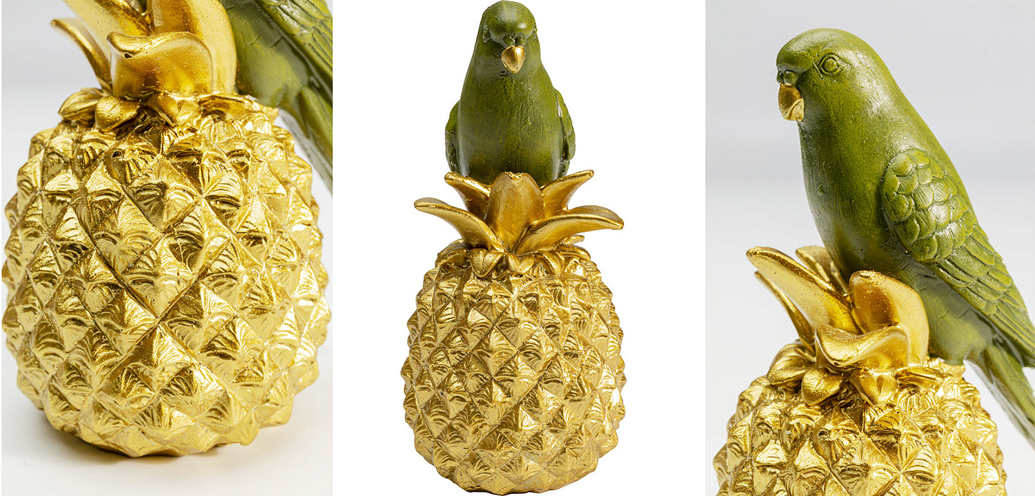 Статуэтка Green Parrot on a Pineapple Статуэтка Green Parrot on a Pineapple - Loft-Concept в Омске