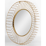 Зеркало круглое настенное в металлической оправе Modern Mirror Space варинант исполнения - 2 | Loft Concept в Омске