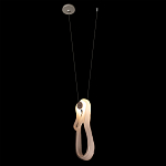 Подвесной светильник белого цвета с изогнутым плафоном Flow Loop варинант исполнения - 3 | Loft Concept в Омске