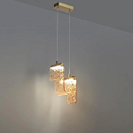 Подвесной светильник волнистой формы из фактурного стекла Wave варинант исполнения - 4 | Loft Concept в Омске