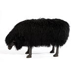 Банкетка Овечка черная Sheep Bench Black head down варинант исполнения - 1 | Loft Concept в Омске