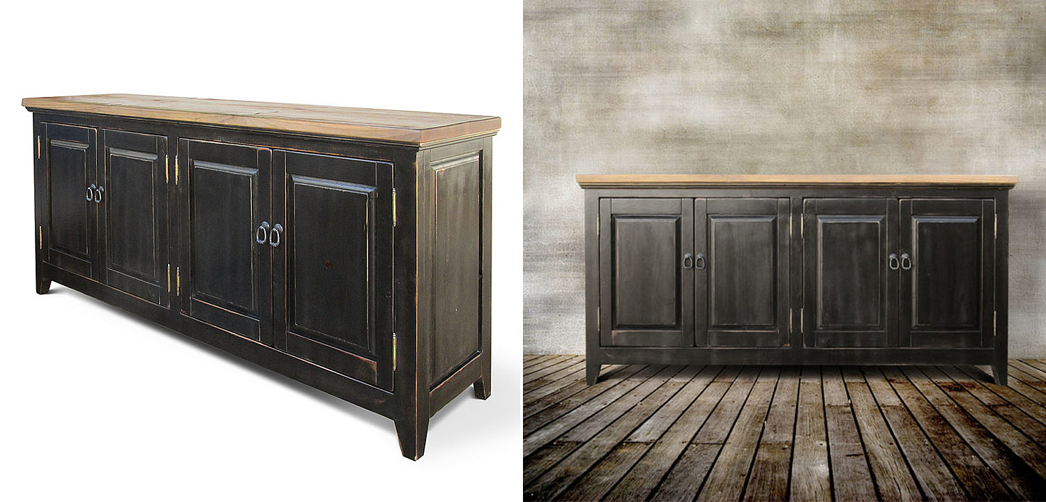 Комод в стиле прованс Sidsel Provence HARMONIE Antique Black Черный - Loft-Concept в Омске