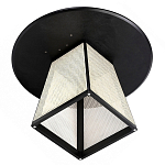 Обеденный стол с круглой чёрной столешницей и плетёным основанием Savanna Round Table варинант исполнения - 2 | Loft Concept в Омске