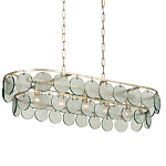 Люстра овальной формы с каскадом из декоративных элементов Harmony of Light варинант исполнения - 2 | Loft Concept в Омске