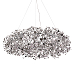 Люстра подвесная круглая с многочисленными металлическими круглыми элементами Terzani Argent варинант исполнения - 1 | Loft Concept в Омске