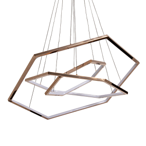 Люстра с 3-мя подвесами в виде шестиугольников Hexagon Horizontal