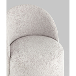 Пуф Loreen со спинкой вращающийся букле светло-серый варинант исполнения - 2 | Loft Concept в Омске