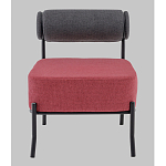 Кресло Ponpoun тёмно-серый бордо варинант исполнения - 4 | Loft Concept в Омске