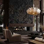 Подвесной светильник с белым фигурным абажуром и мягкими волнистыми краями Cloud Motion  варинант исполнения - 21 | Loft Concept в Омске