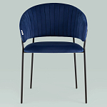 Стул в велюре синего цвета Horizon варинант исполнения - 3 | Loft Concept в Омске