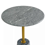 Кофейный столик круглый из мрамора серый Reliable Foundation варинант исполнения - 3 | Loft Concept в Омске