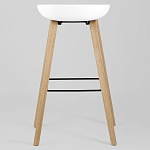 Барный стул на ножках из натурального дерева Boras White варинант исполнения - 4 | Loft Concept в Омске