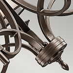 Люстра с белыми тканевыми абажурами в прозрачных стеклянных цилиндрах Kichler варинант исполнения - 20 | Loft Concept в Омске