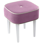 Квадратный мягкий пуф на белых ножках Winton Pouf Square варинант исполнения - 5 | Loft Concept в Омске