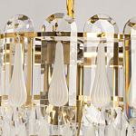 Люстра многоярусная с овальными прозрачными подвесками 36 см Harmonica варинант исполнения - 6 | Loft Concept в Омске