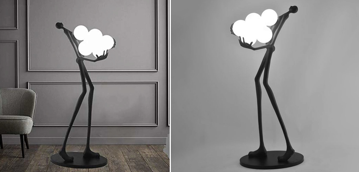 Торшер Man carries light Six Balls Торшер Man carries light Six Balls - Loft-Concept в Омске