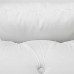 Кресло низкое с мягкой обивкой из велюра на 4-х ножках из массива березы Sophie Armchair white варинант исполнения - 4 | Loft Concept в Омске