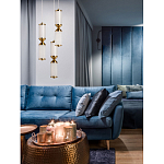 Подвесной светильник с двумя белыми рифлеными цилиндрическими плафонами Golden Swirl варинант исполнения - 8 | Loft Concept в Омске