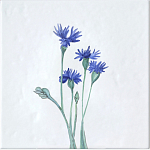 Плитка с узором Васильки варинант исполнения - 2 | Loft Concept в Омске