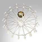 Люстра подвесная из металла с хрустальными прозрачными подвесками Quasar 81 варинант исполнения - 5 | Loft Concept в Омске