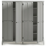 Шкаф серый Silva Grey Cabinet варинант исполнения - 9 | Loft Concept в Омске