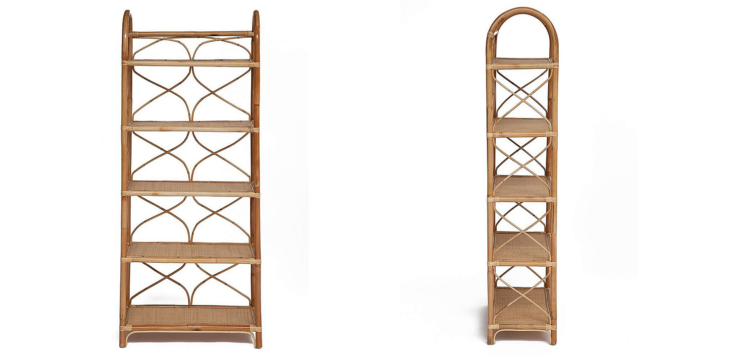 Этажерка Rattan Wicker Bookcase Этажерка Rattan Wicker Bookcase - Loft-Concept в Омске