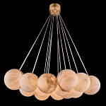 Люстра подвесная круглая с сферическими плафонами из натурального камня Glowing Spheres варинант исполнения - 13 | Loft Concept в Омске