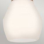 Подвесной светильник каплевидной формы с комбинированным плафоном из стали и белого матового стекла Kichler варинант исполнения - 13 | Loft Concept в Омске