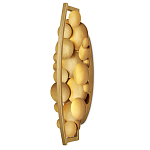 Бра светодиодное из многослойных золотых дисков Metal Disc Chandelier варинант исполнения - 4 | Loft Concept в Омске