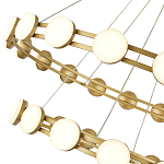 Люстра двухъярусная с круглыми светодиодными источниками света Maxine Light варинант исполнения - 8 | Loft Concept в Омске