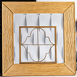 Зеркало квадратное в фактурной раме Pattern варинант исполнения - 1 | Loft Concept в Омске